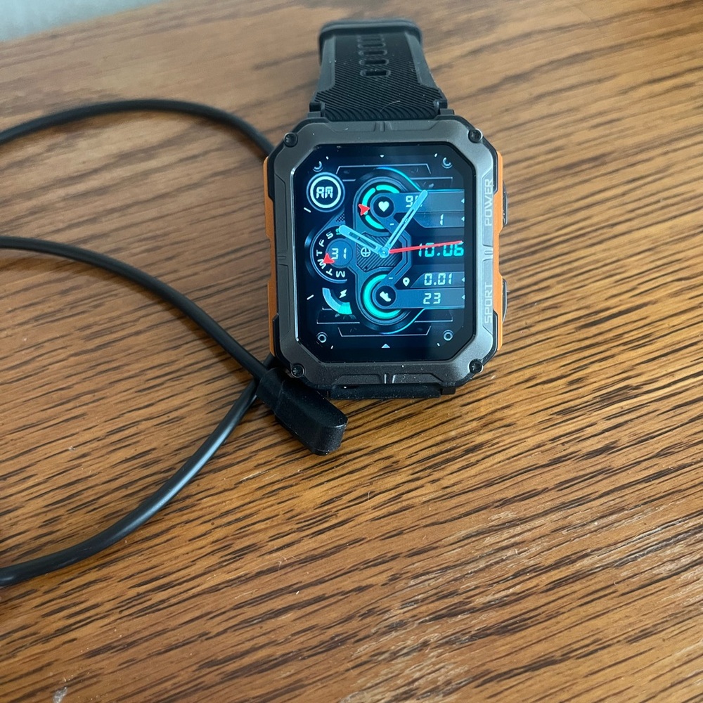 Black and Orange Smartwatch